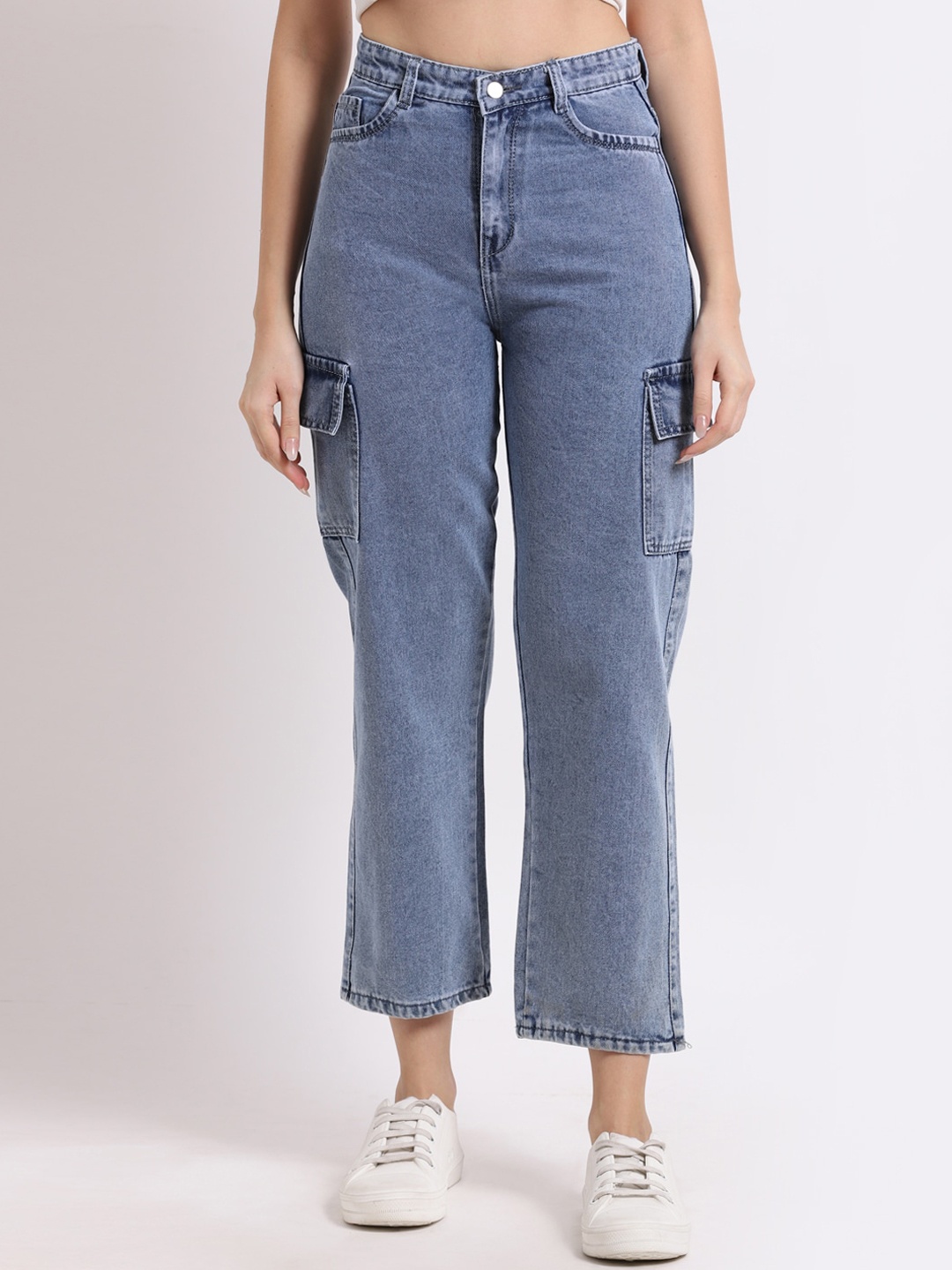 

HERE&NOW Women Blue Mid-Rise Flare Jeans