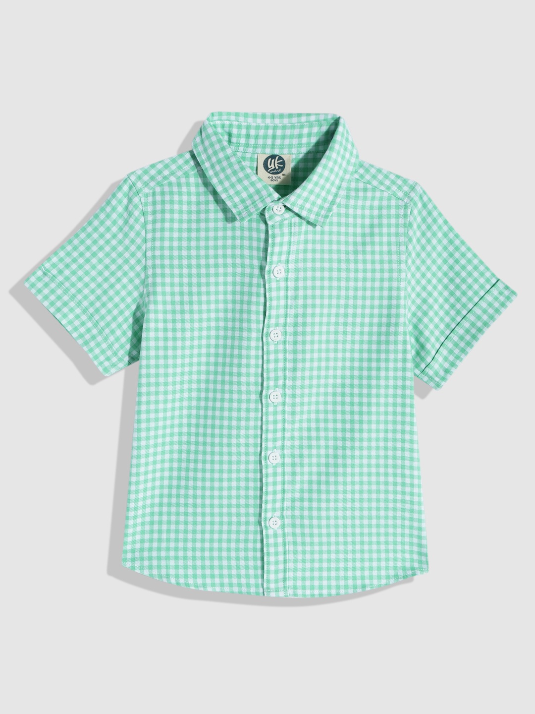 

YK Boys Opaque Checked Casual Shirt, White