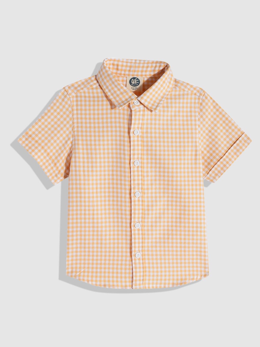 

YK Boys Opaque Checked Casual Shirt, White
