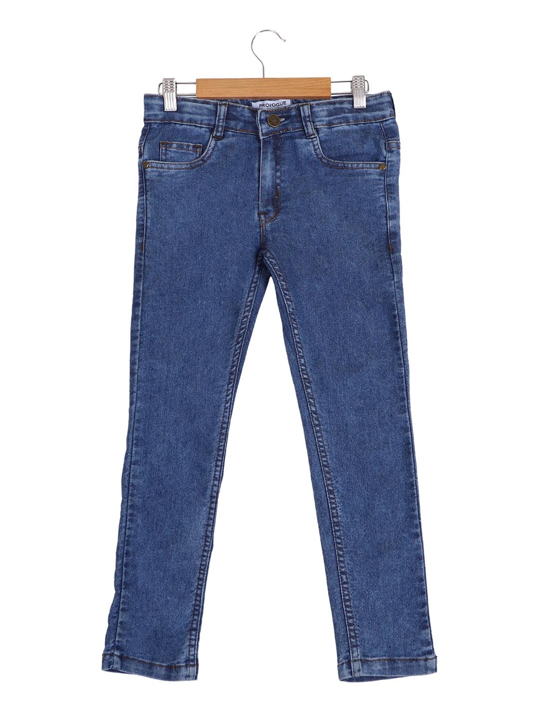 

Provogue Boys Mid-Rise Medium Shade Jeans, Blue