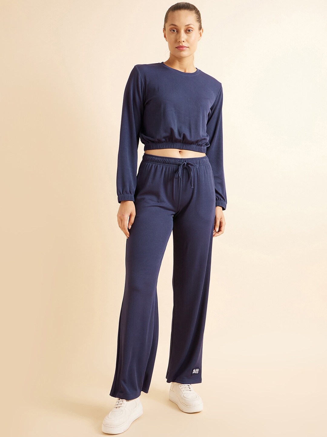 

Sweet Dreams Navy Blue Round Neck Tracksuit