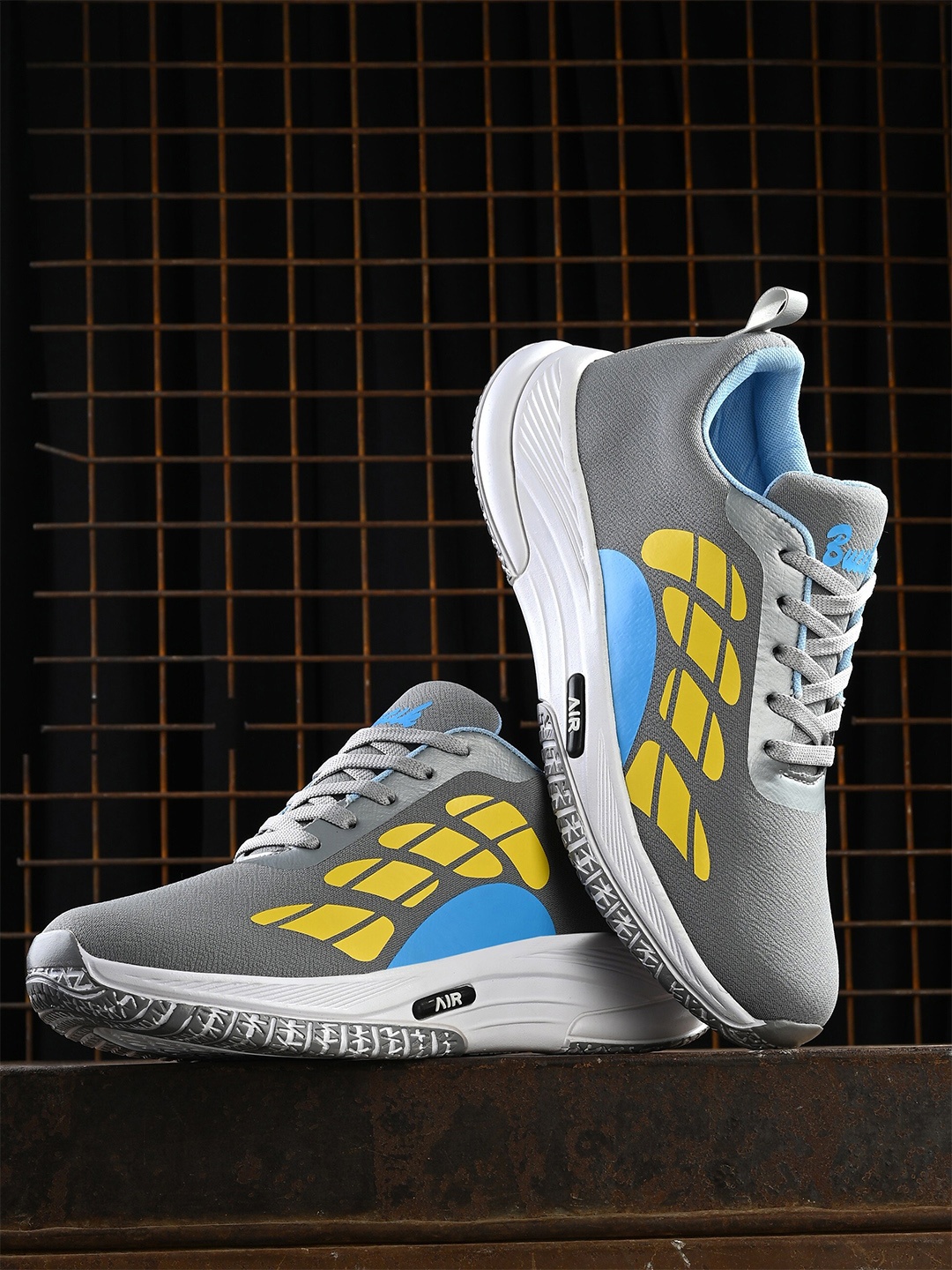 

BUCIK Men Air Max Technology Running Shoes, Grey