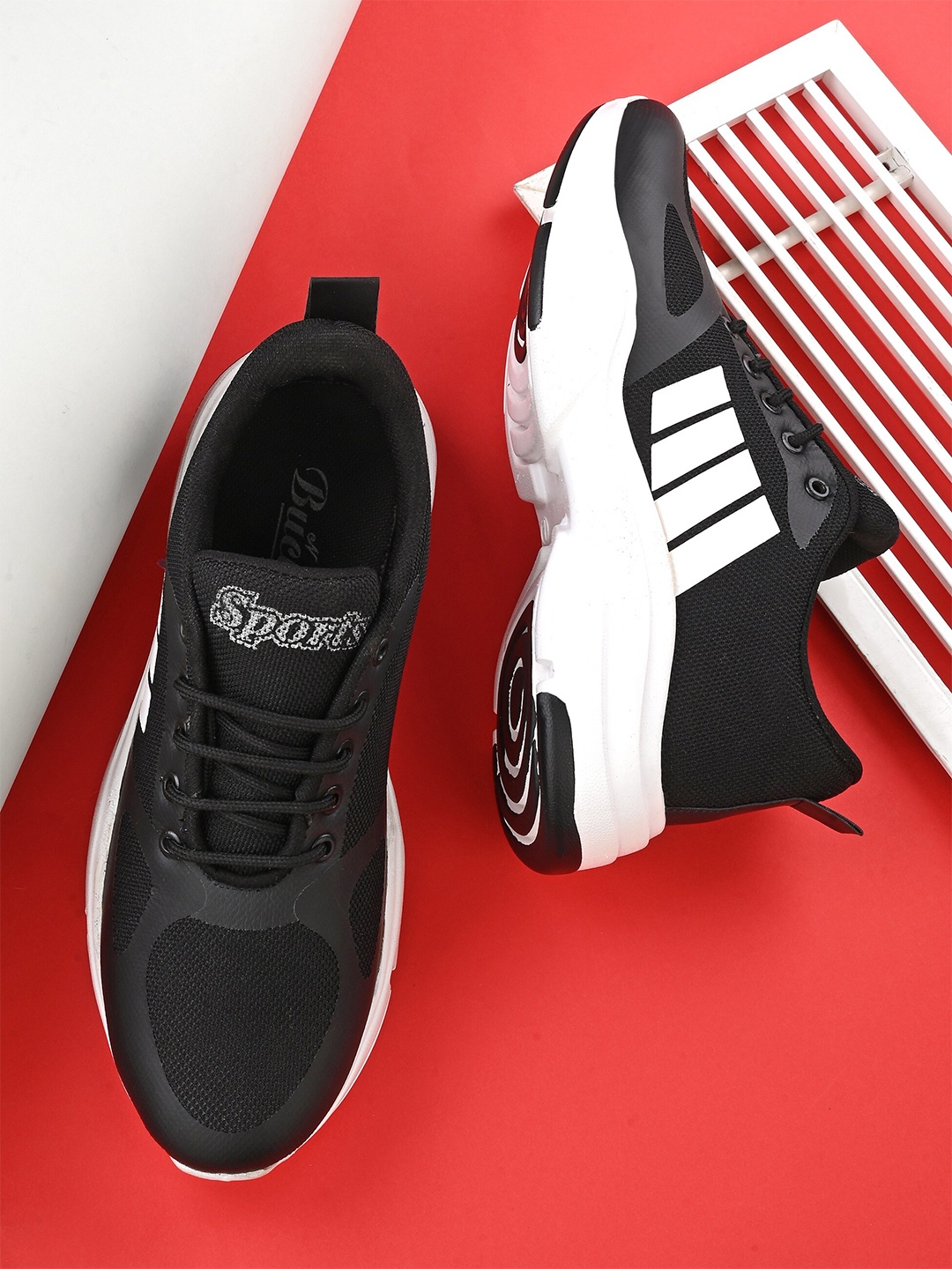 

BUCIK Men Running Air Max Sports Shoes, Black