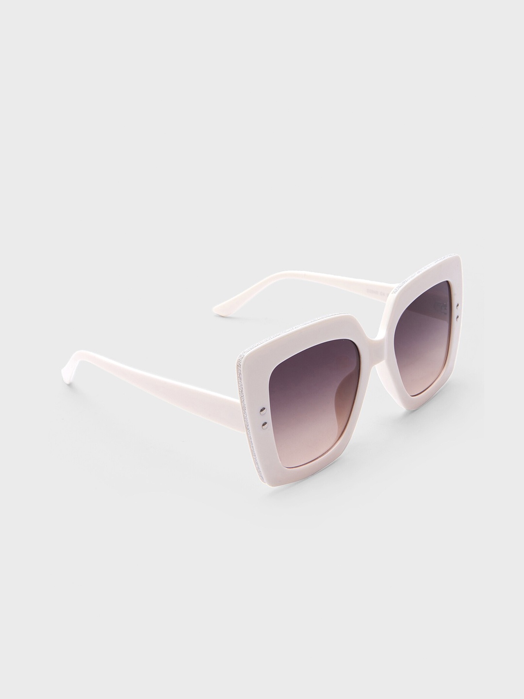 

20Dresses Women Black Lens & Square Sunglasses SG010784, White