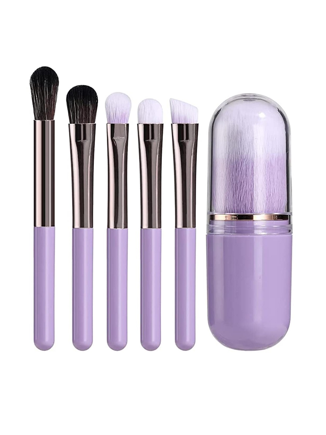 

BS-MALL Set of 6 Makeup Brush Travel Set, Purple