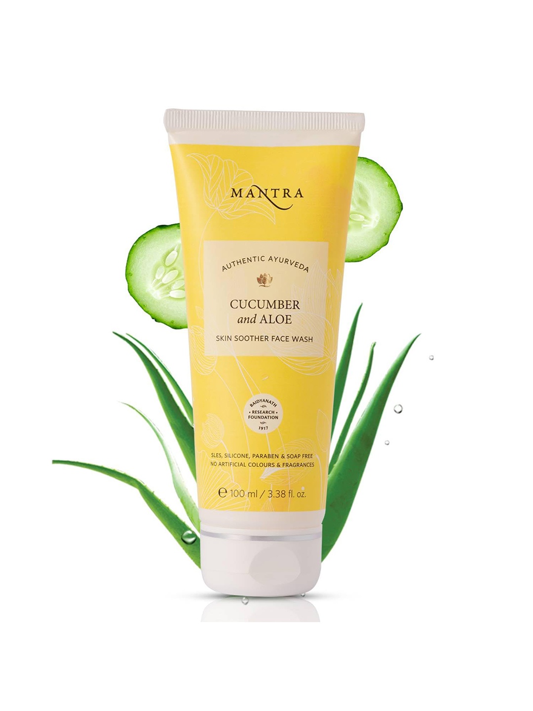 

Mantra Herbal Cucumber & Aloe Skin Soother Face Wash - 100 ml, Beige