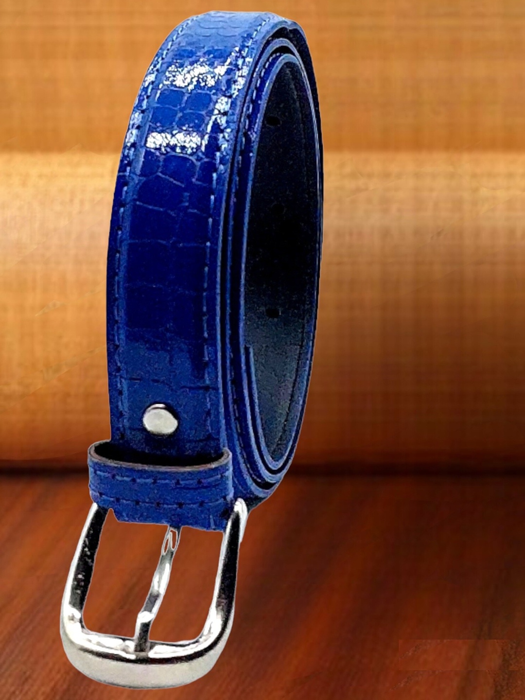 

DIAN Textured PU Belt, Blue