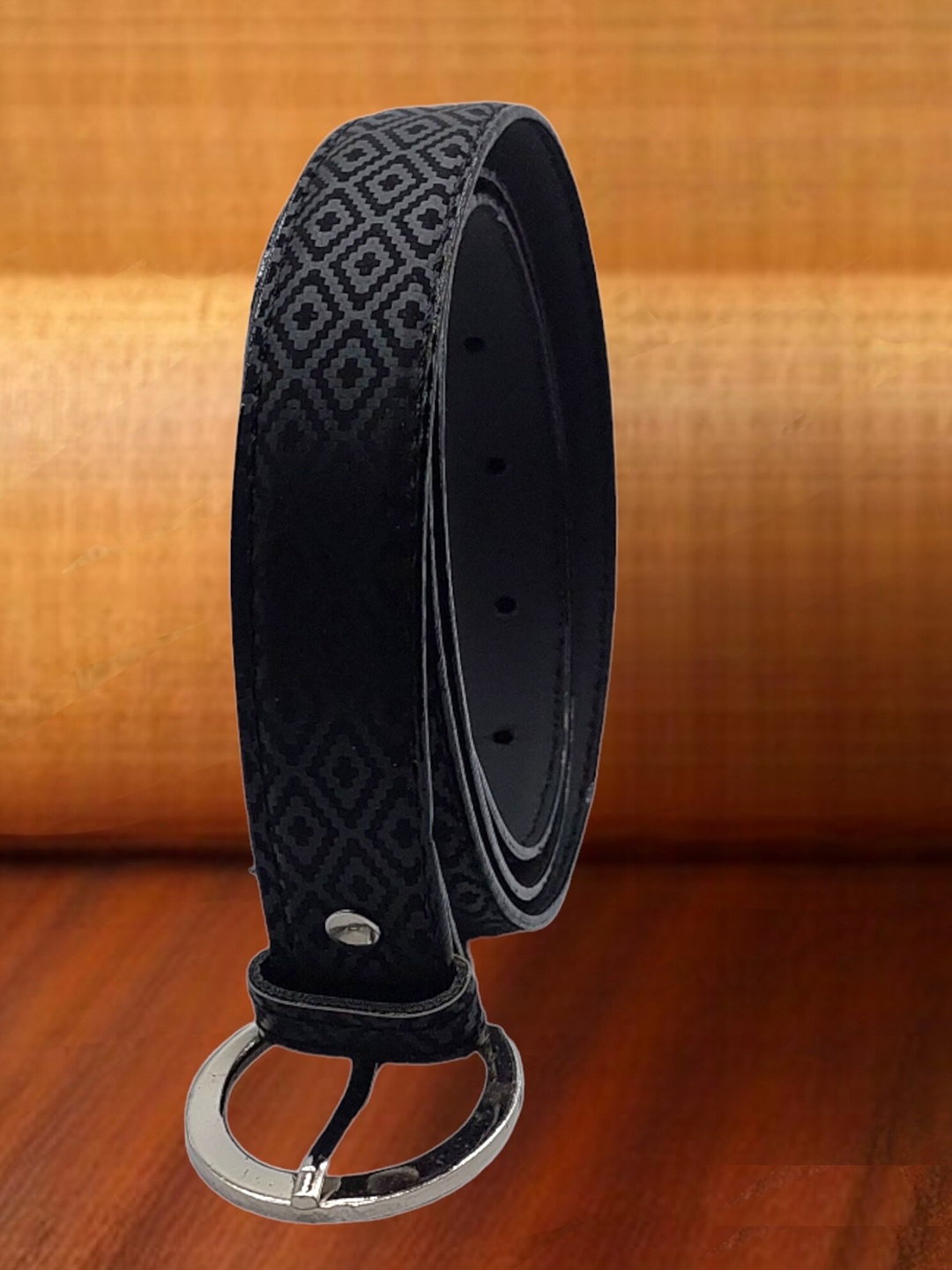 

DIAN Printed PU Belt, Black