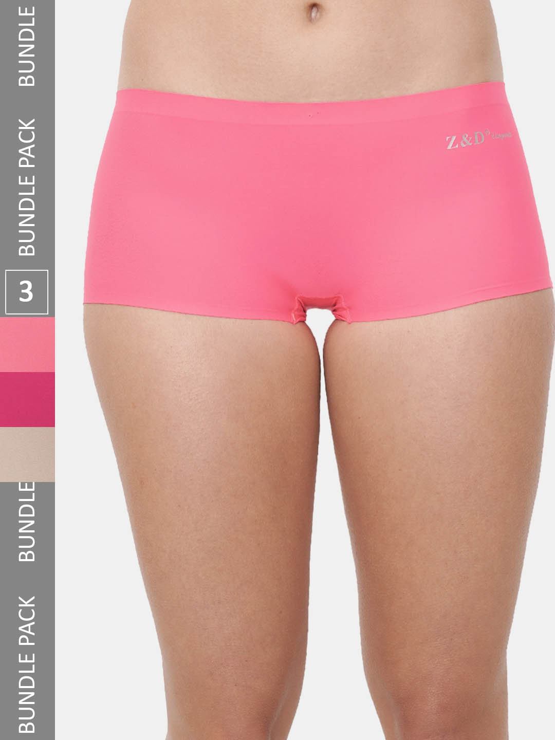 

Amour Secret Women Pack Of 3 Seamless Anti Bacterial Boy-Short Briefs, Copper