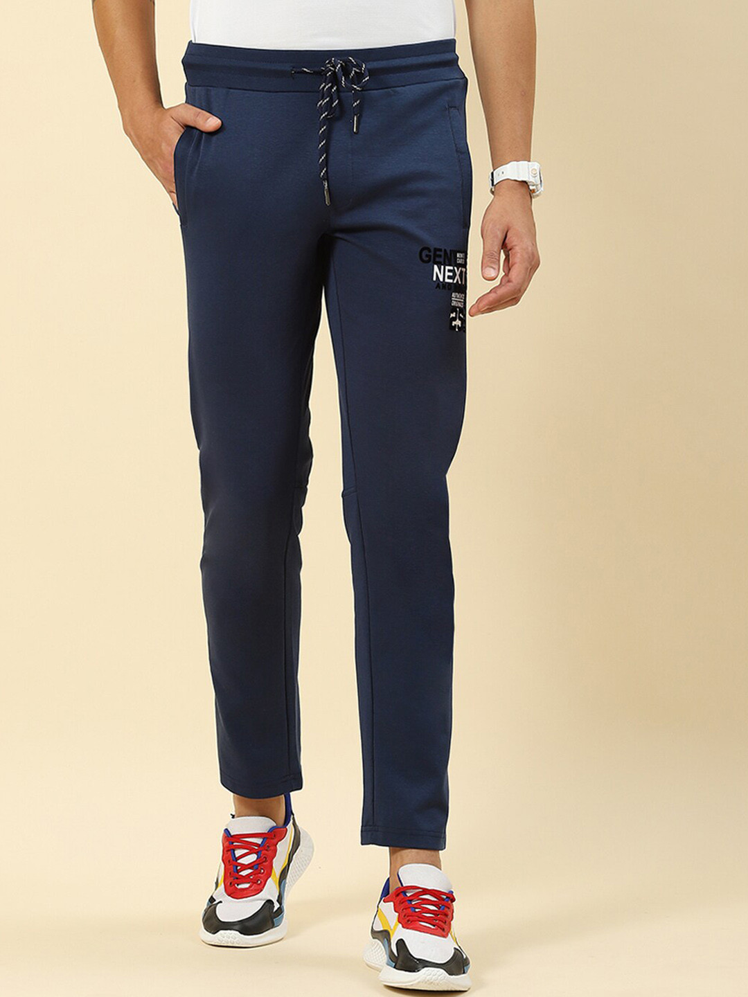 

Monte Carlo Men Mid-Rise Track Pants, Blue