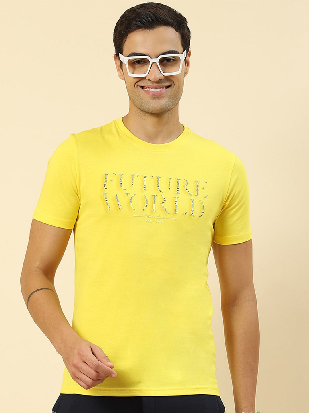 

Monte Carlo Typography printed T-shirt, Yellow