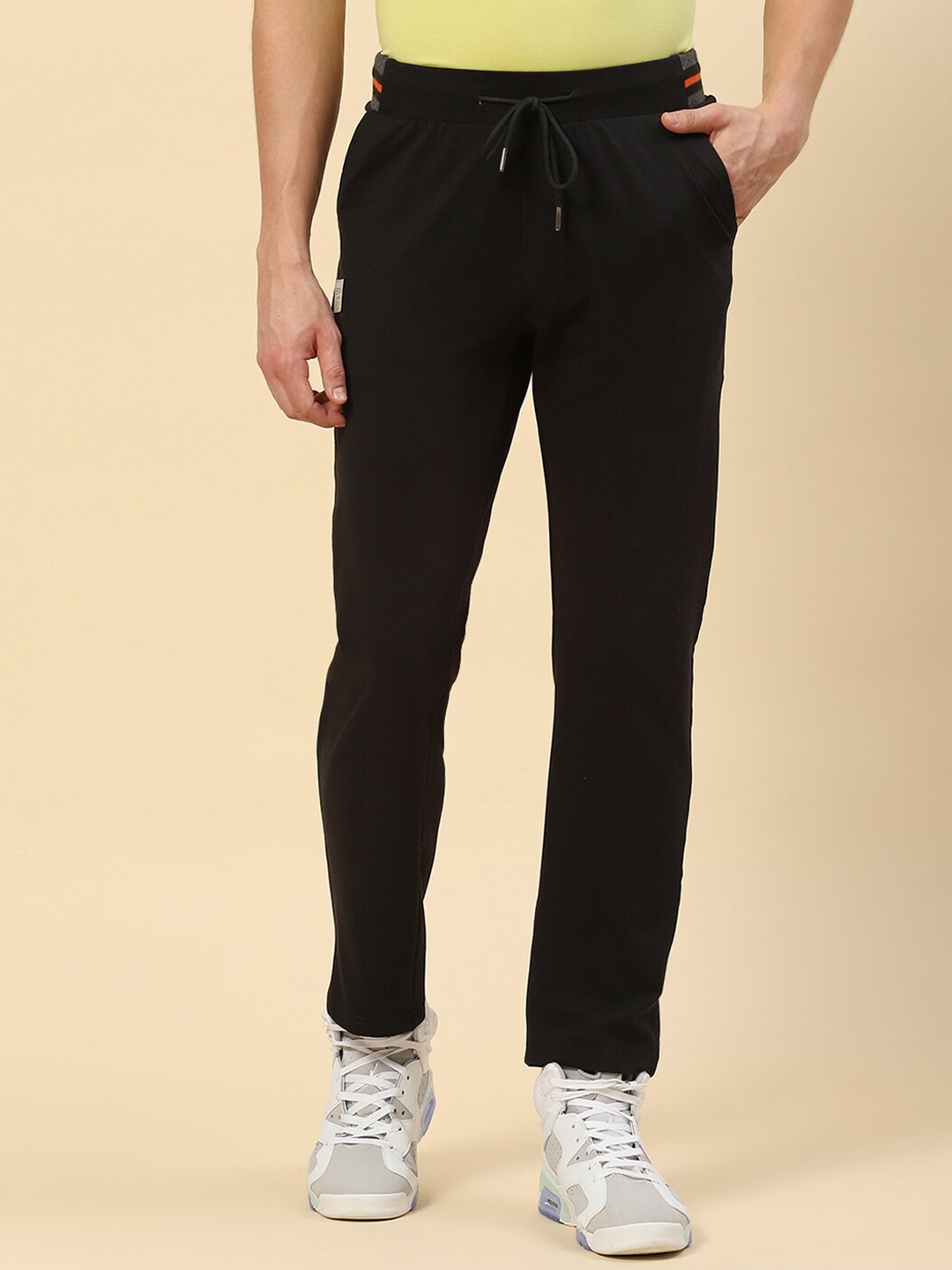 

Monte Carlo Men Plus Size Mid-Rise Track Pants, Black