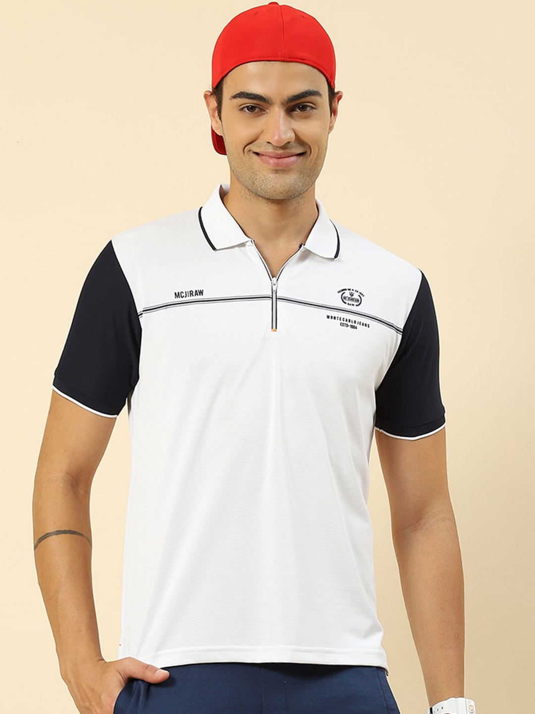 

Monte Carlo Polo Collar T-shirt, White