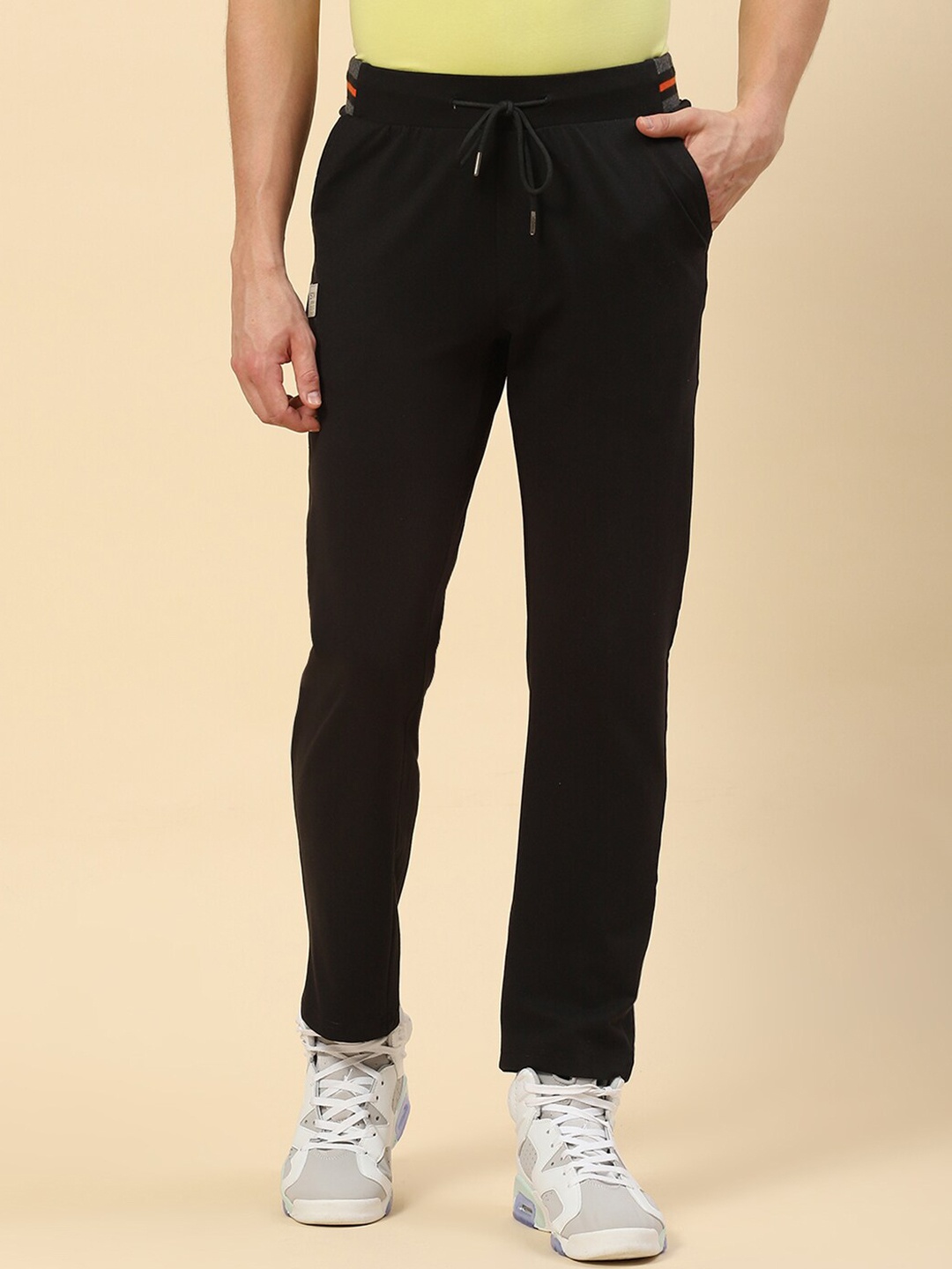 

Monte Carlo Men Mid-Rise Track Pants, Black