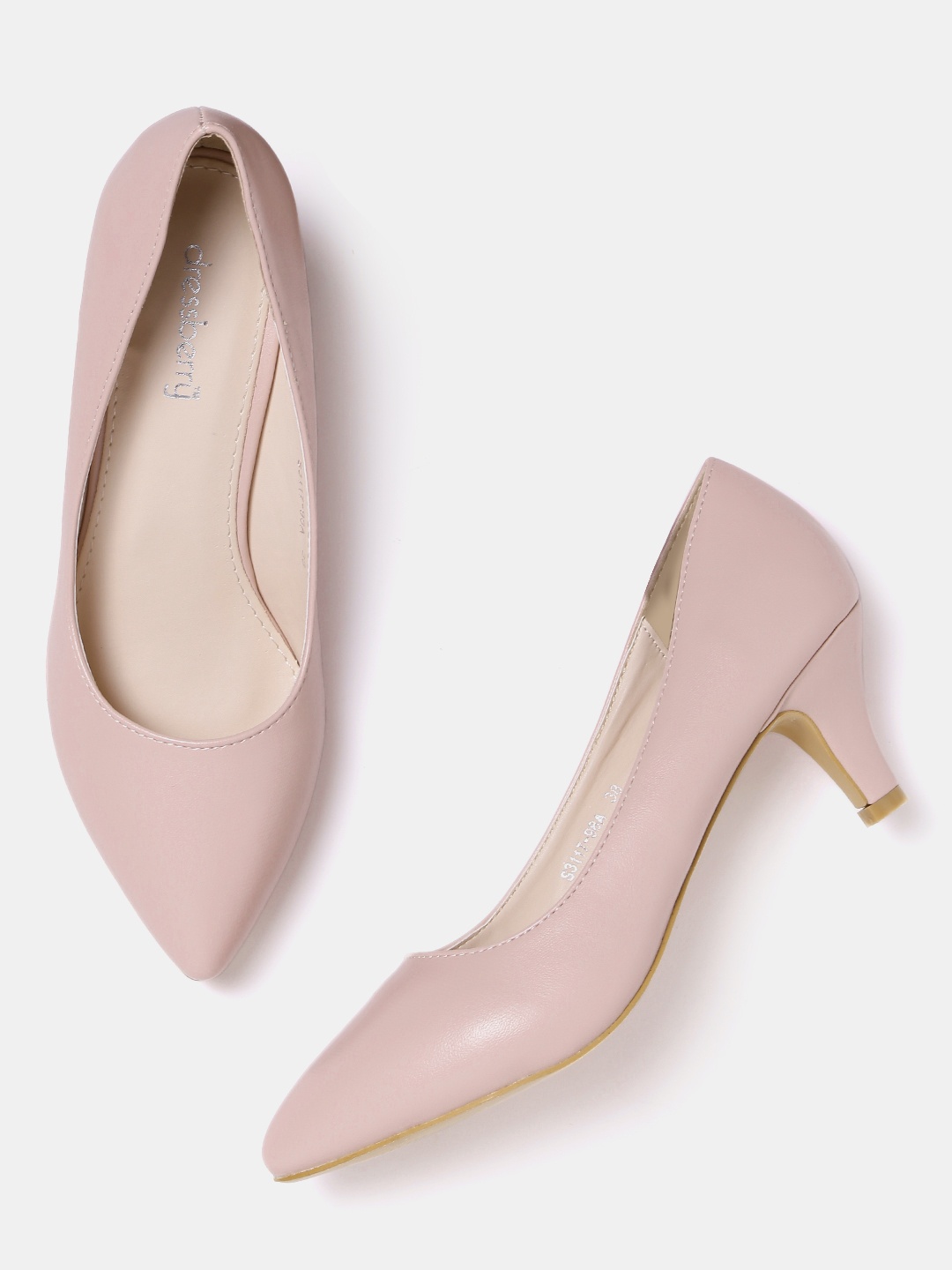 

DressBerry Women Pink Solid Pumps