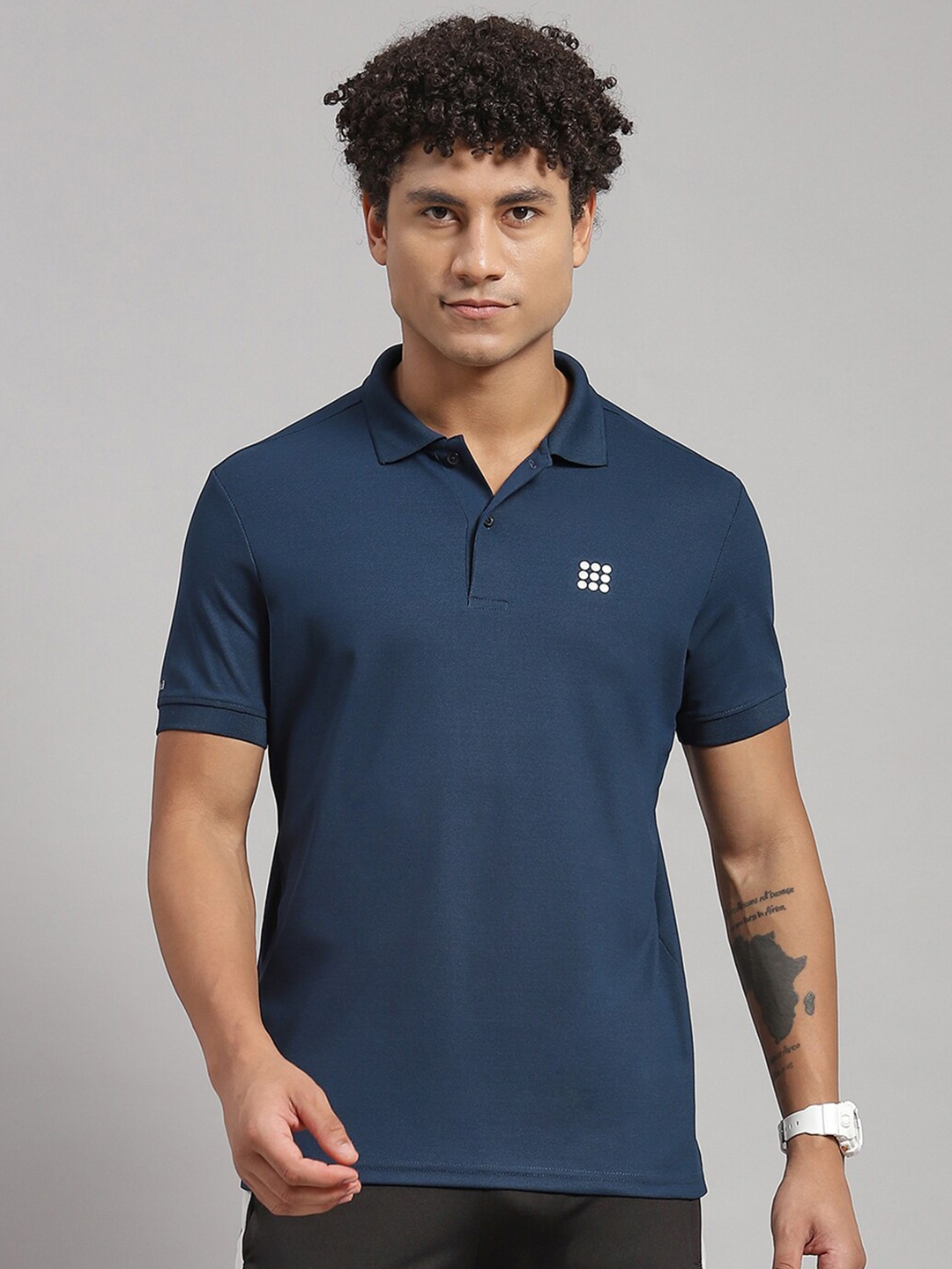

rock.it Polo Collar T-shirt, Navy blue