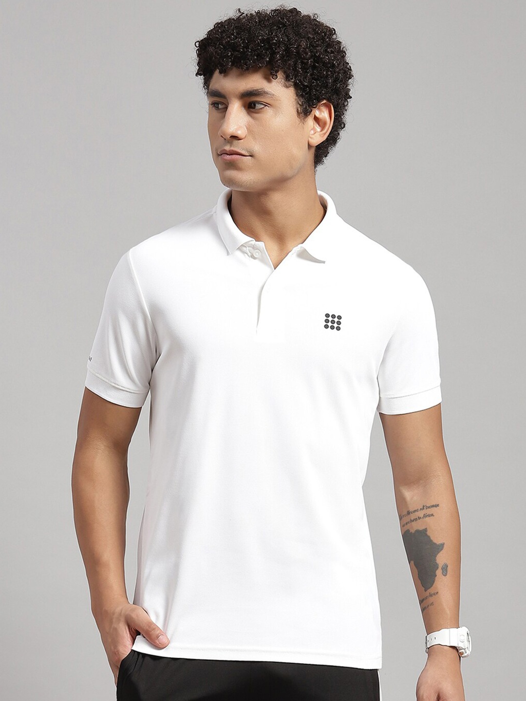 

rock.it Polo Collar T-shirt, White