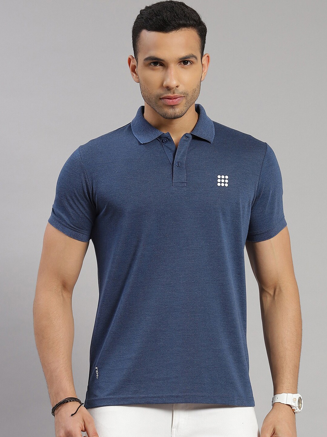 

rock.it Polo Collar Slim Fit T-shirt, Blue