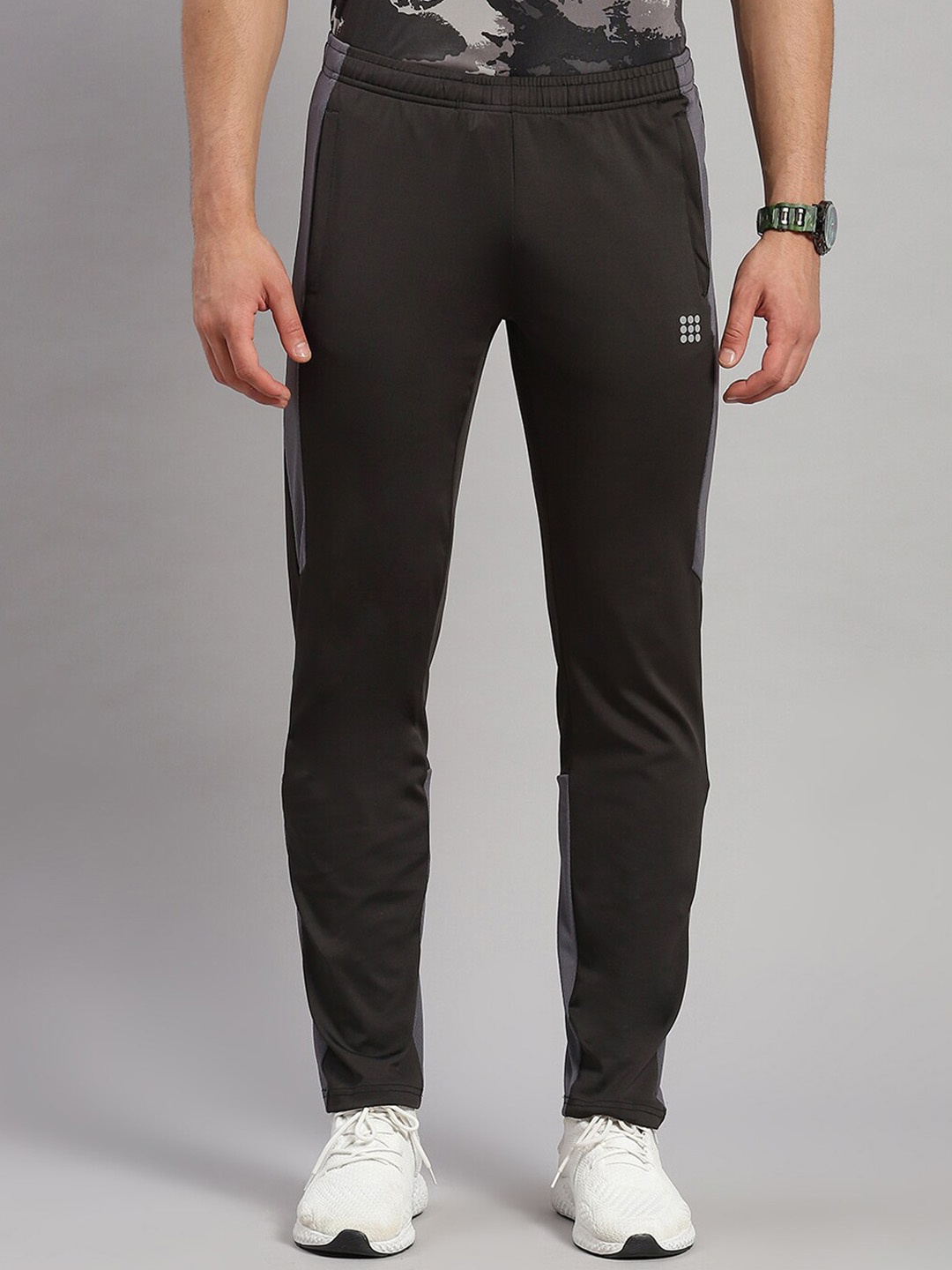 

rock.it Men Mid-Rise Track Pants, Black