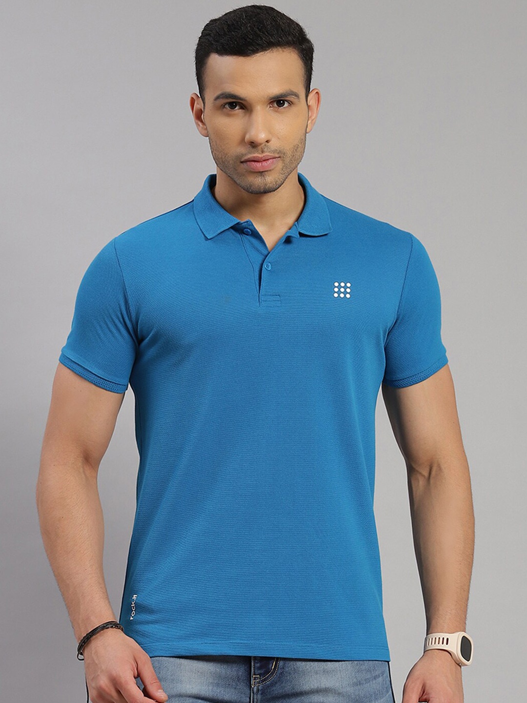 

rock.it Polo Collar Slim Fit T-shirt, Blue