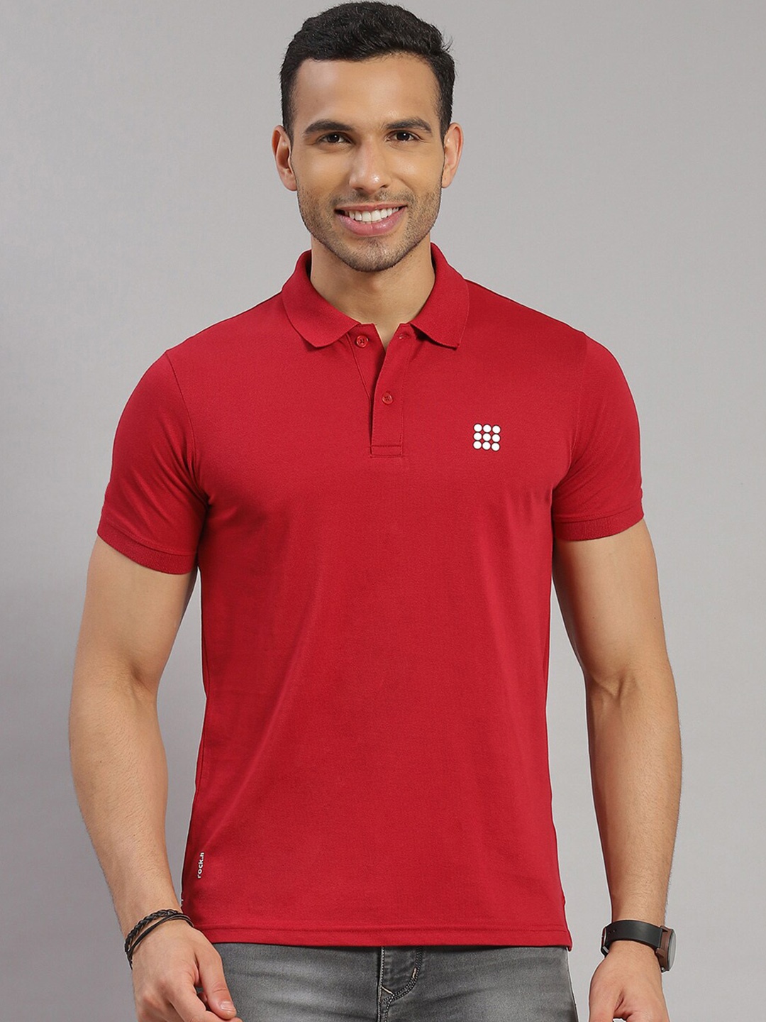 

rock.it Polo Collar Slim Fit T-shirt, Maroon