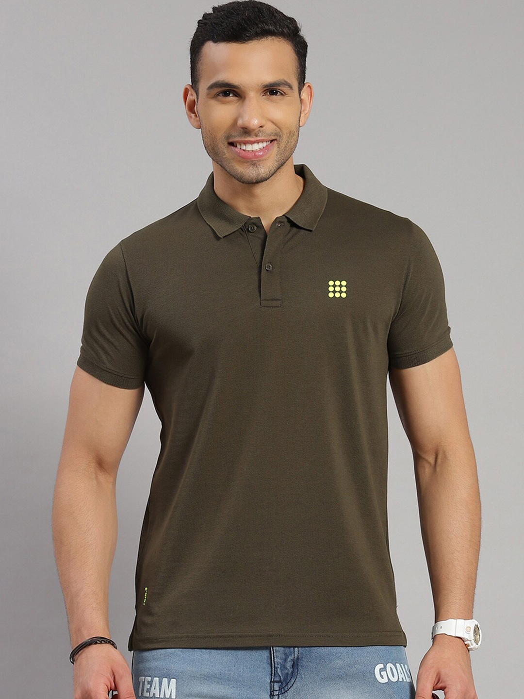

rock.it Polo Collar Slim Fit T-shirt, Olive
