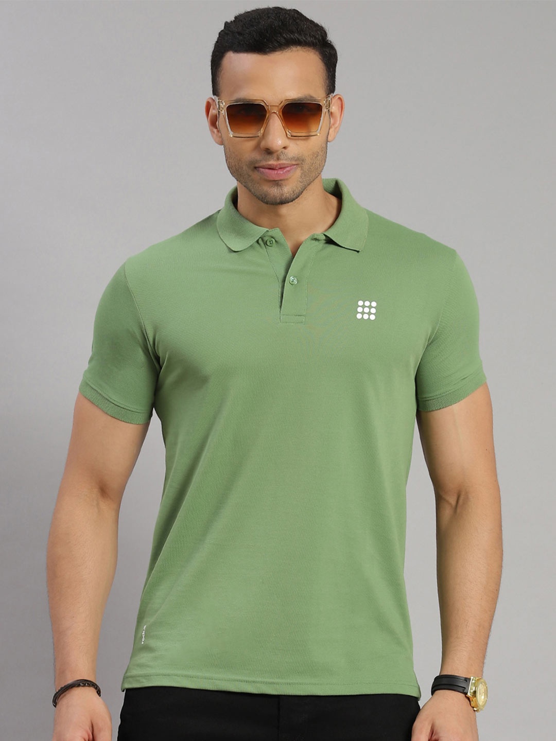 

rock.it Polo Collar Slim Fit T-shirt, Green