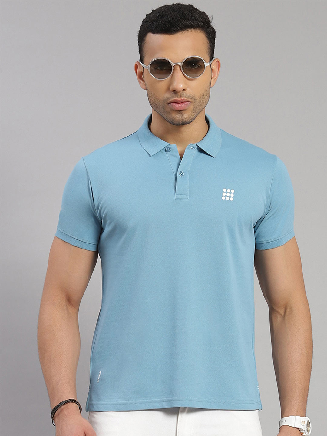 

rock.it Polo Collar Slim Fit T-shirt, Blue