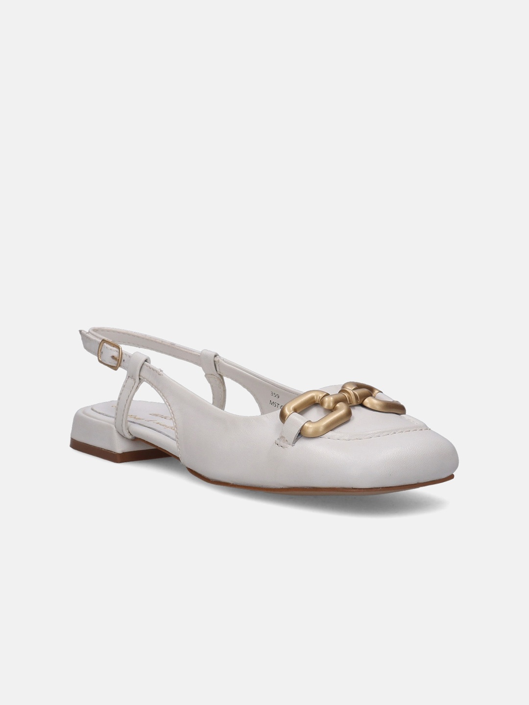 

BAGATT Genova Embellished Square Toe Mules, White