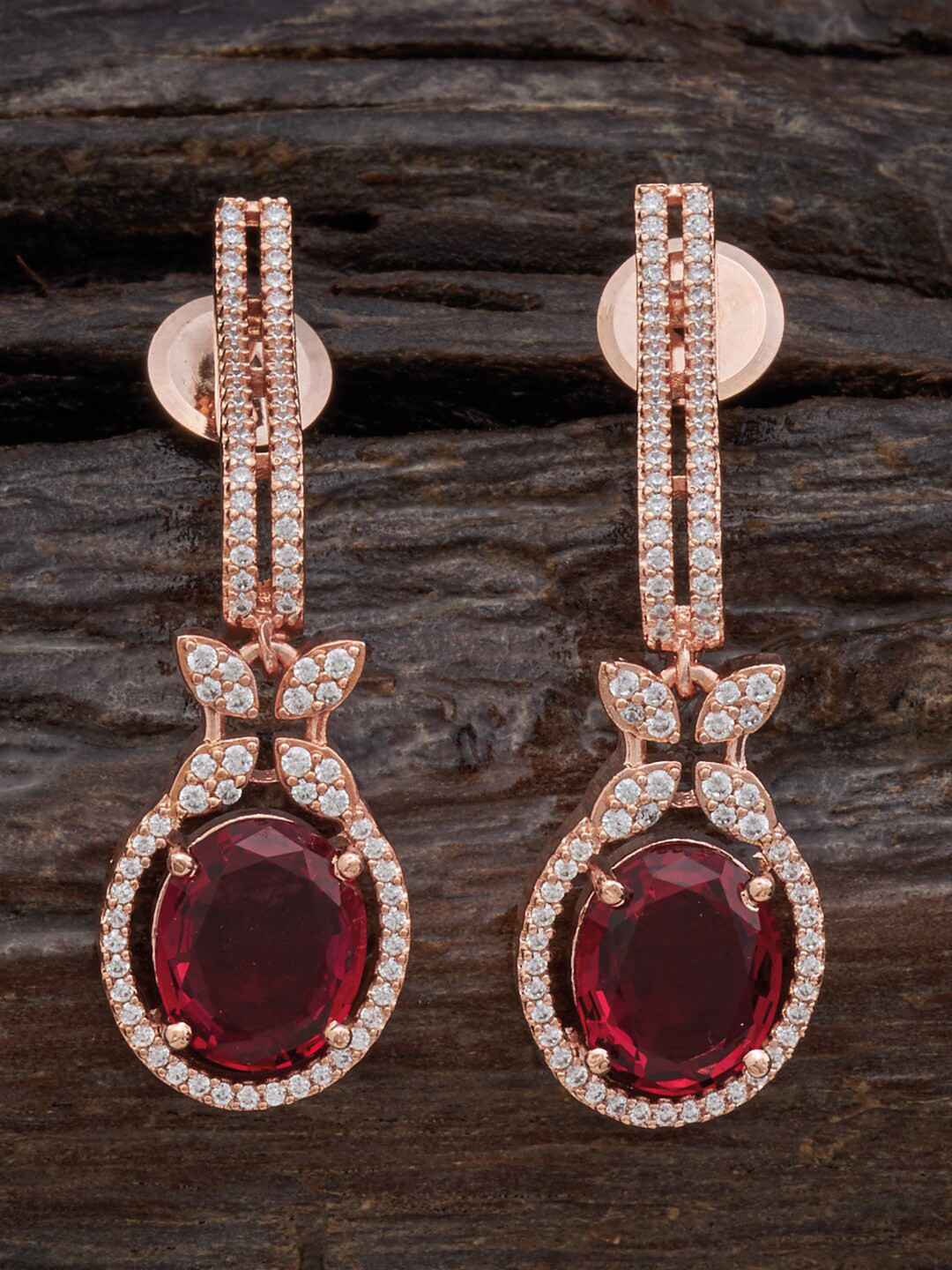 

Kushal's Fashion Jewellery Rose Gold-Plated Contemporary Drop Earrings
