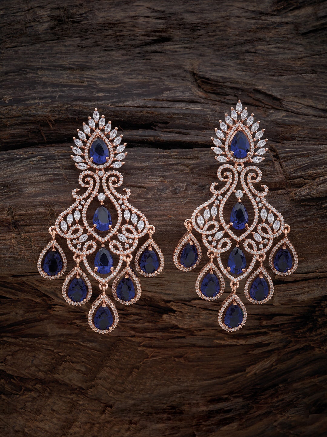 

Kushal's Fashion Jewellery Rose Gold-Plated Contemporary Drop Earrings