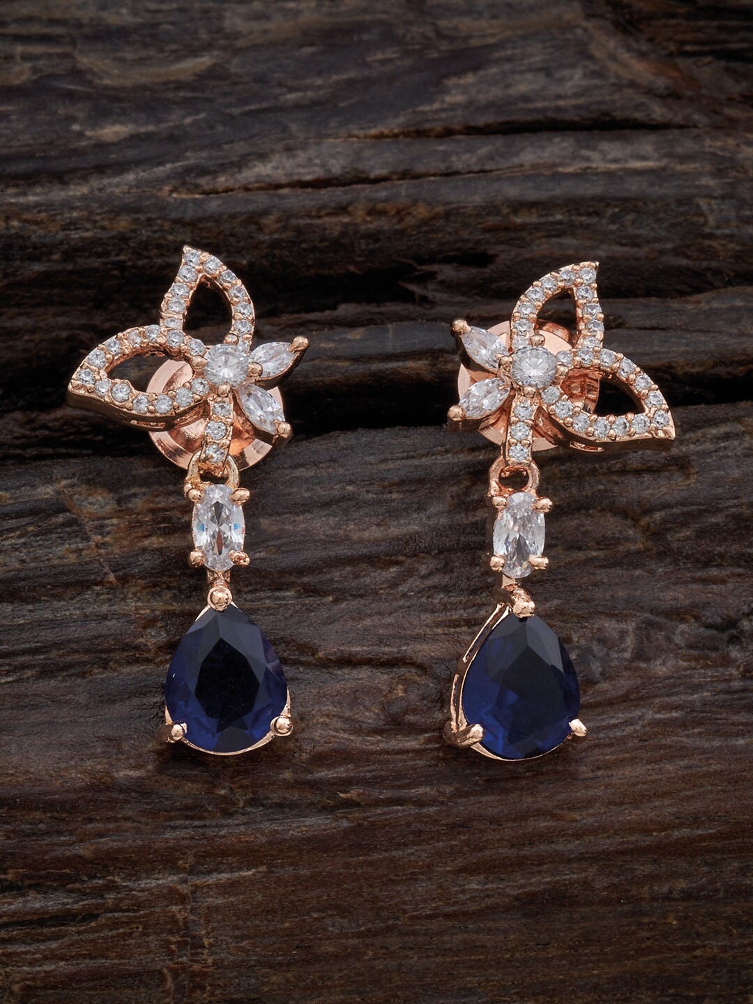 

Kushal's Fashion Jewellery Blue Contemporary Drop Earrings