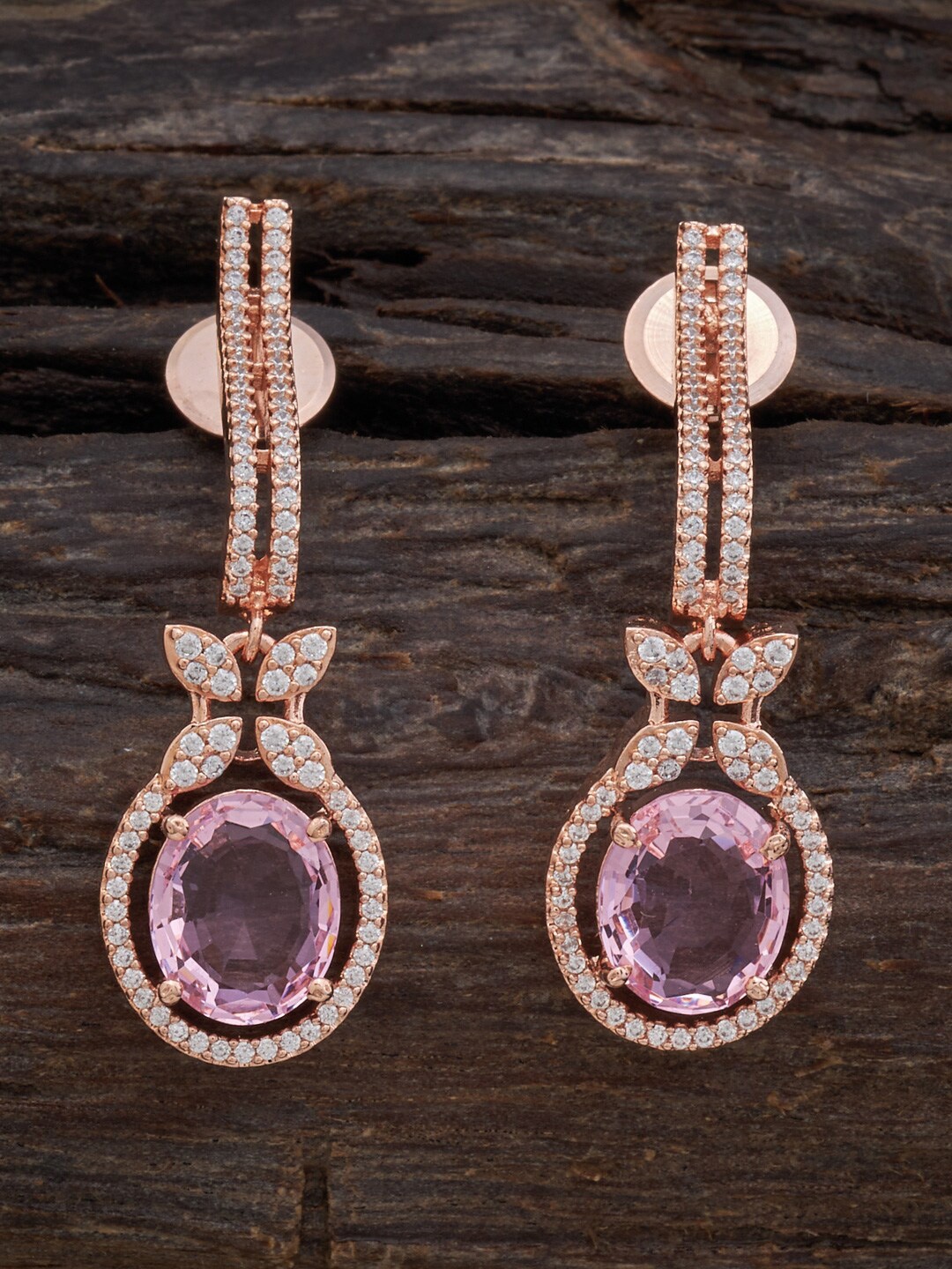 

Kushal's Fashion Jewellery Contemporary Drop Earrings, Pink