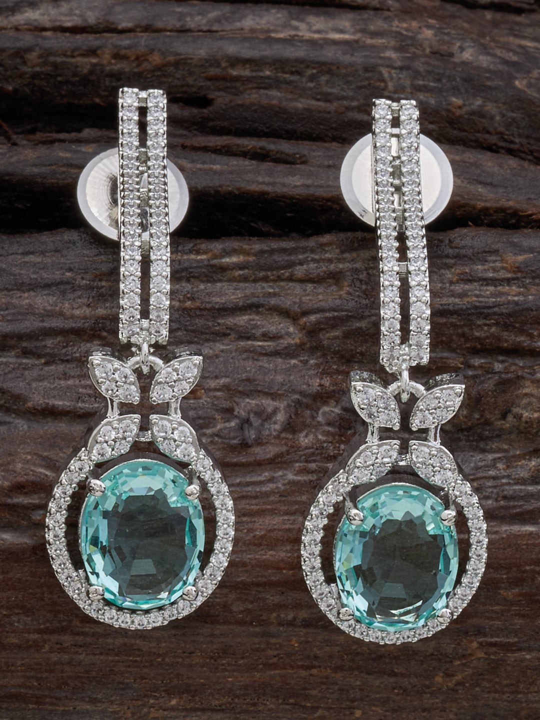 

Kushal's Fashion Jewellery Contemporary Drop Earrings, Sea green