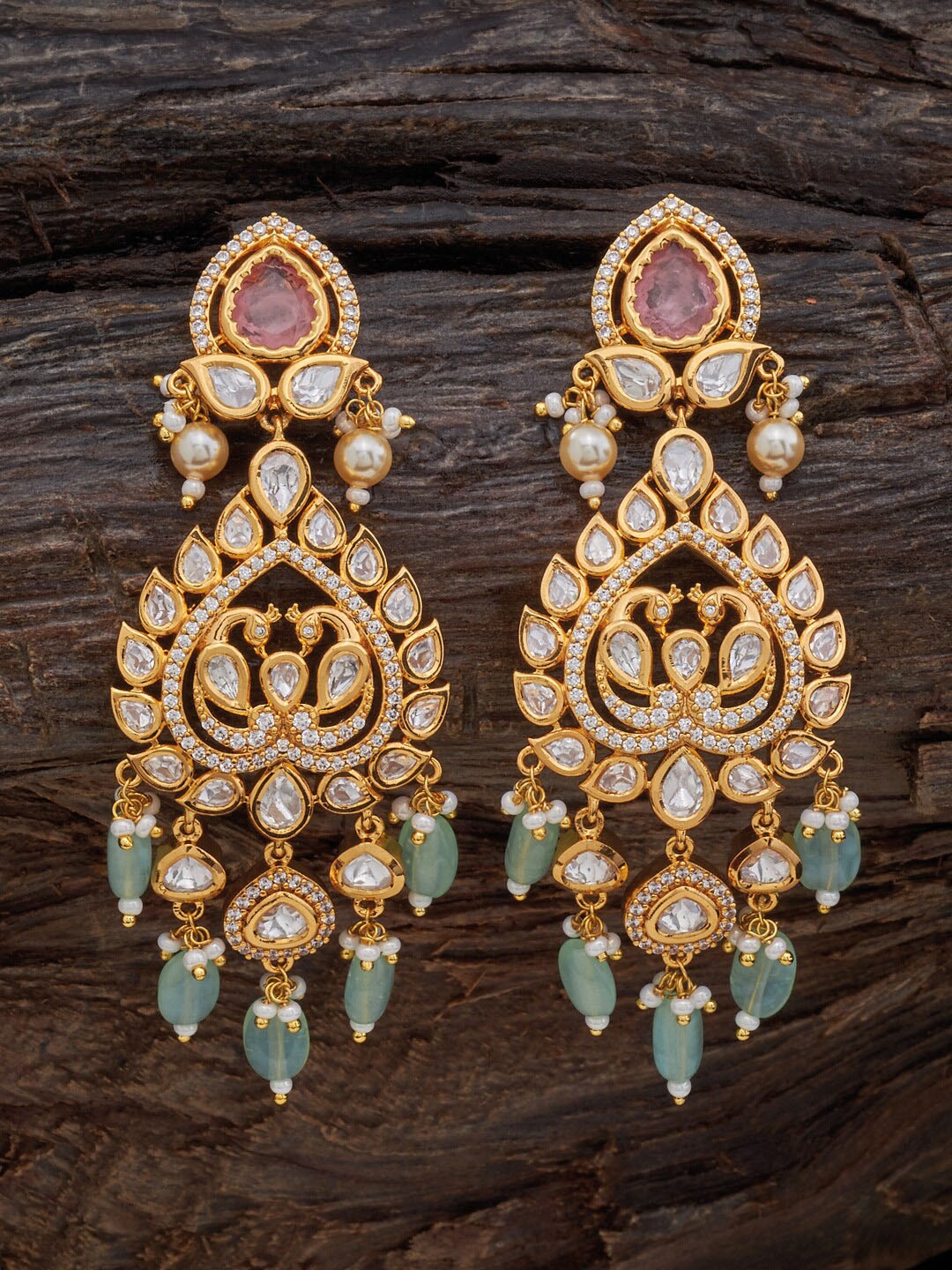 

Kushal's Fashion Jewellery Classic Jhumkas Earrings, Pink