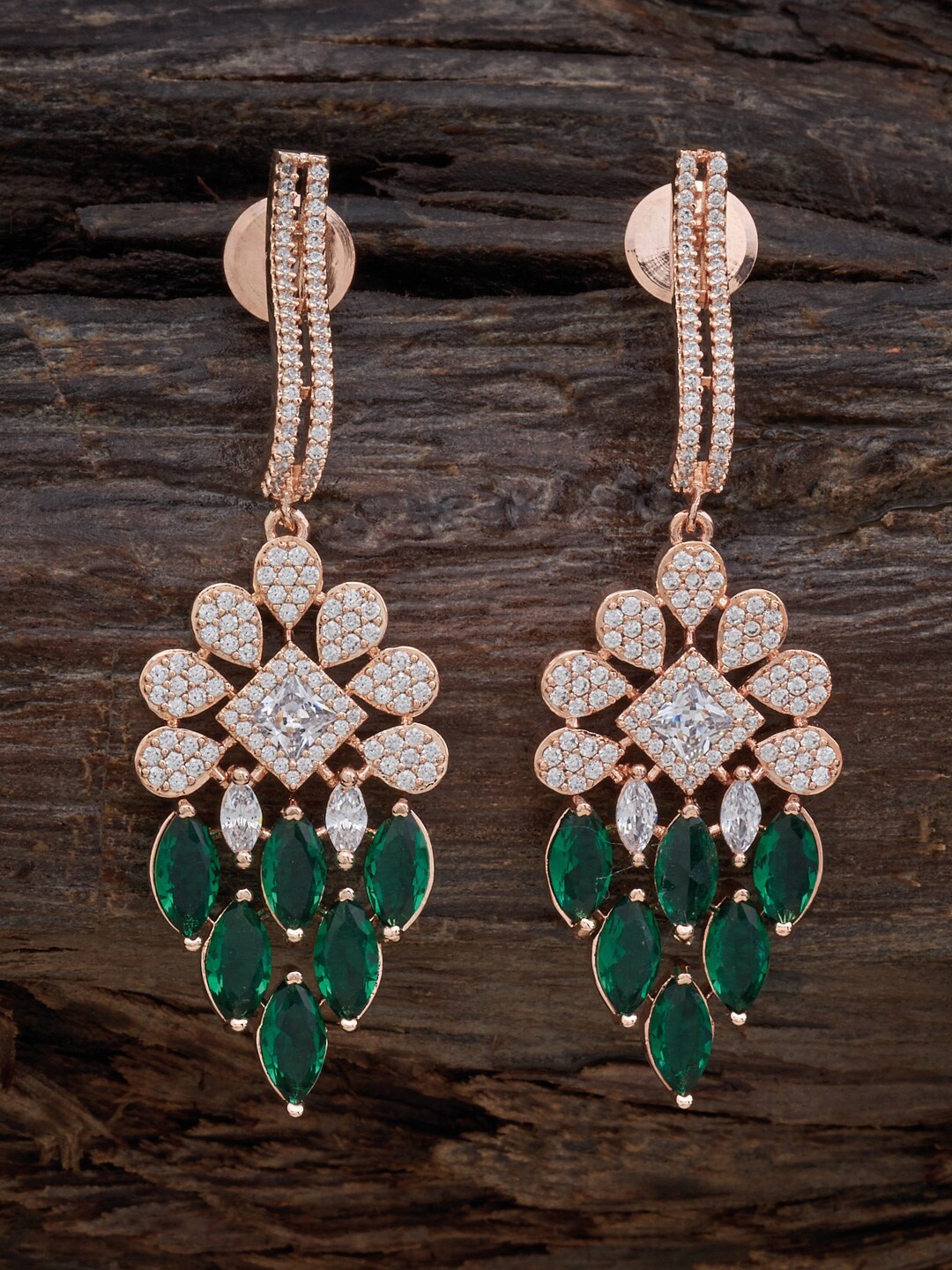 

Kushal's Fashion Jewellery Contemporary Drop Earrings, Green