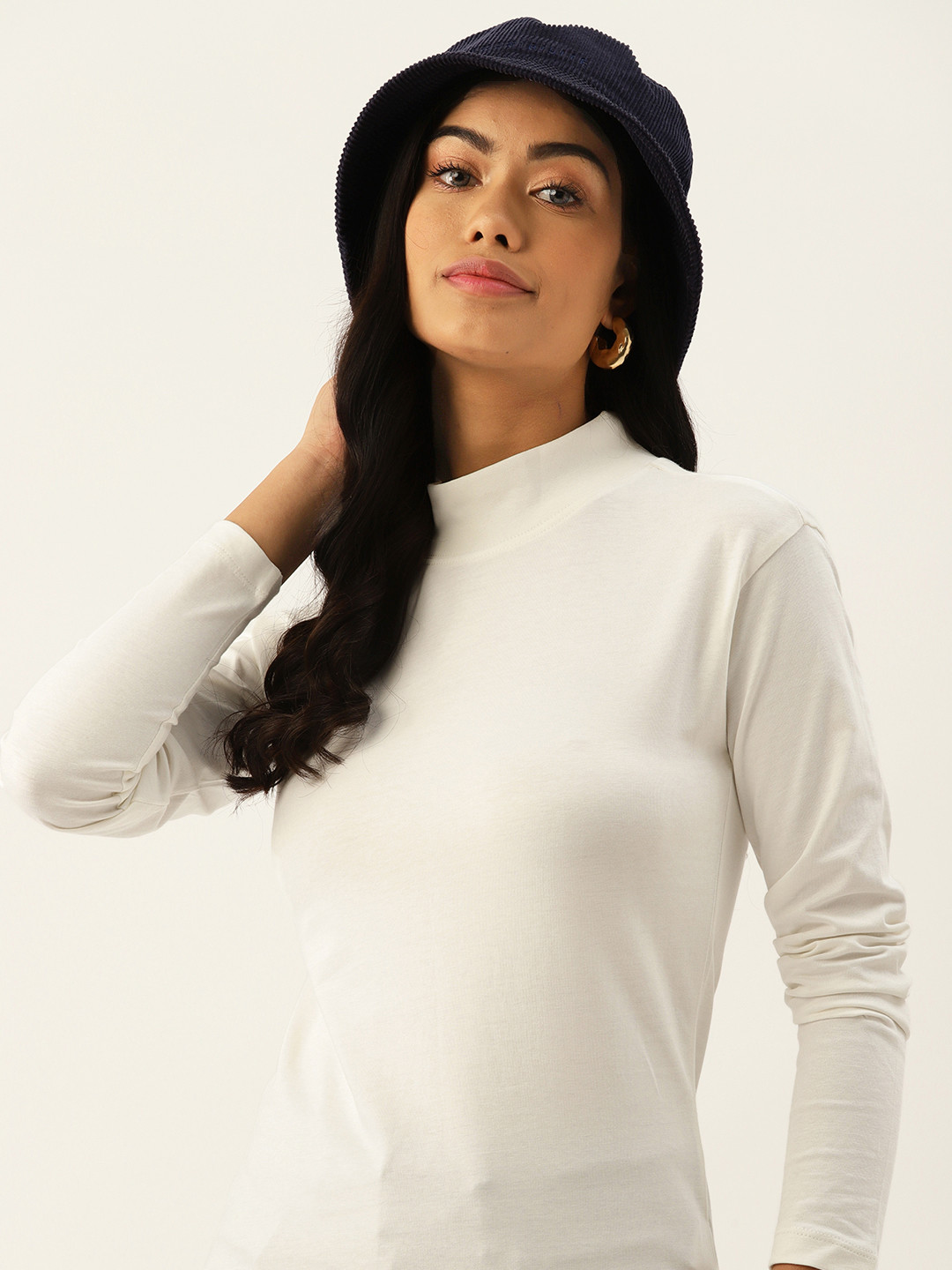 

DressBerry High Neck T-shirt, White