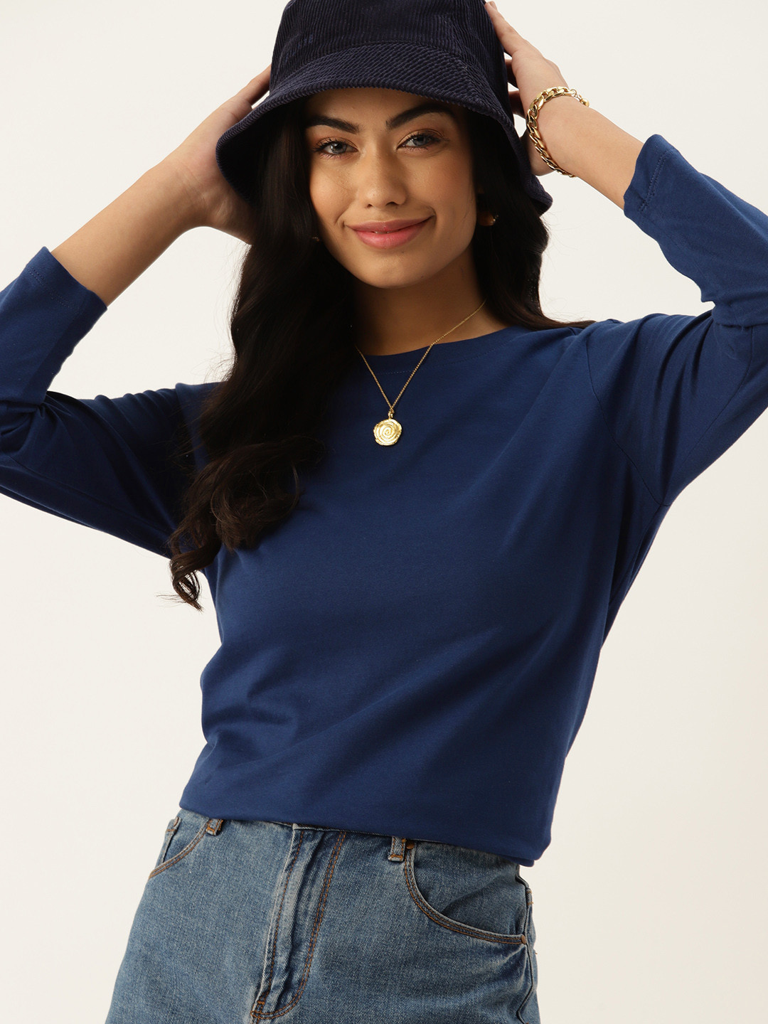 

DressBerry Pure Cotton T-shirt, Navy blue