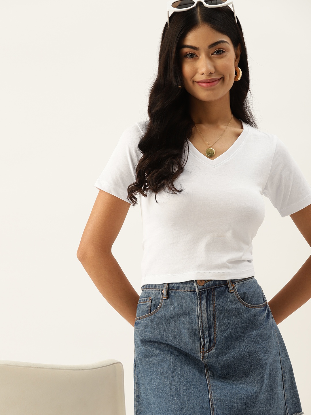 

DressBerry Pure Cotton T-shirt, White