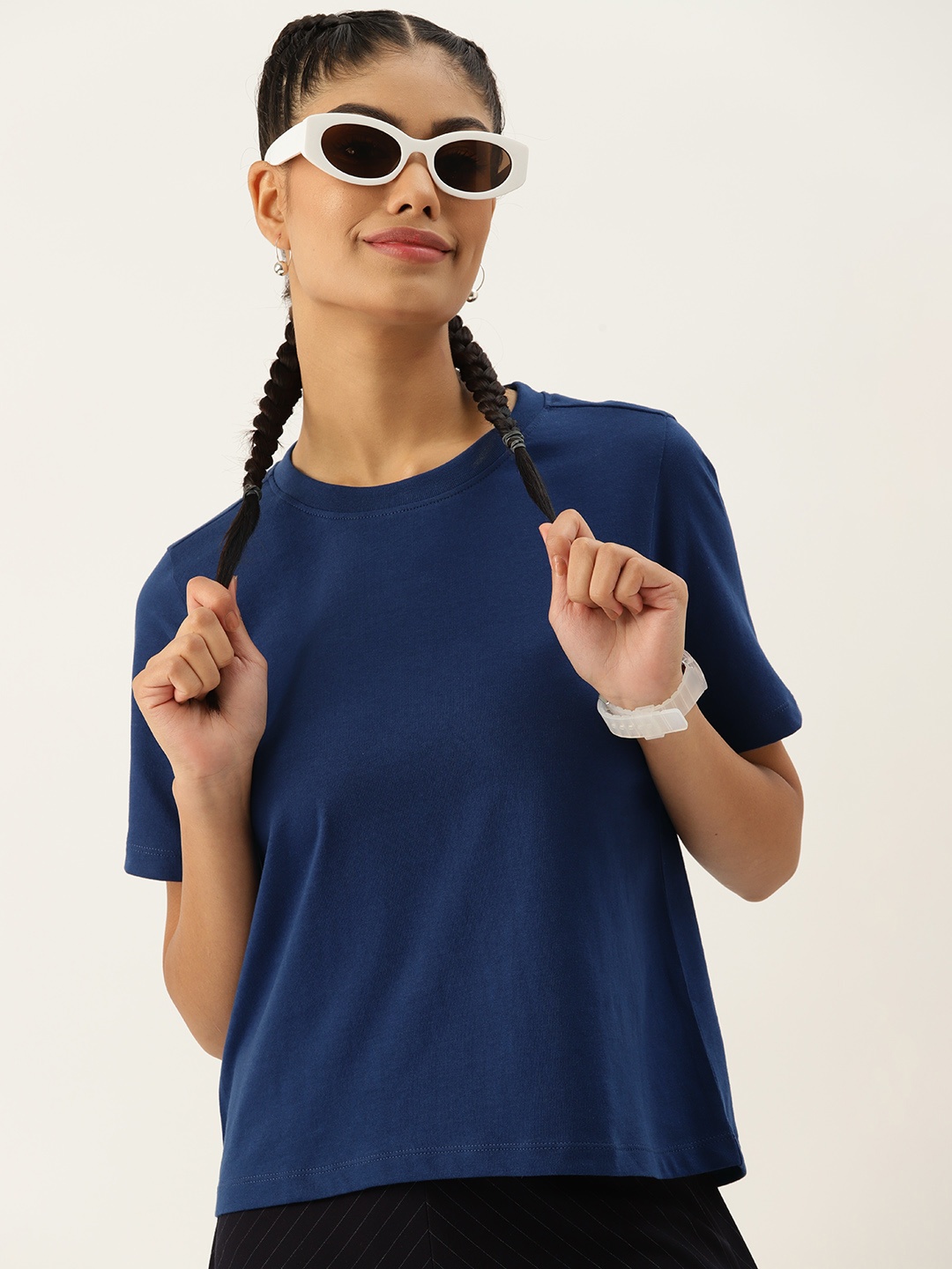 

DressBerry Pure Cotton T-shirt, Navy blue