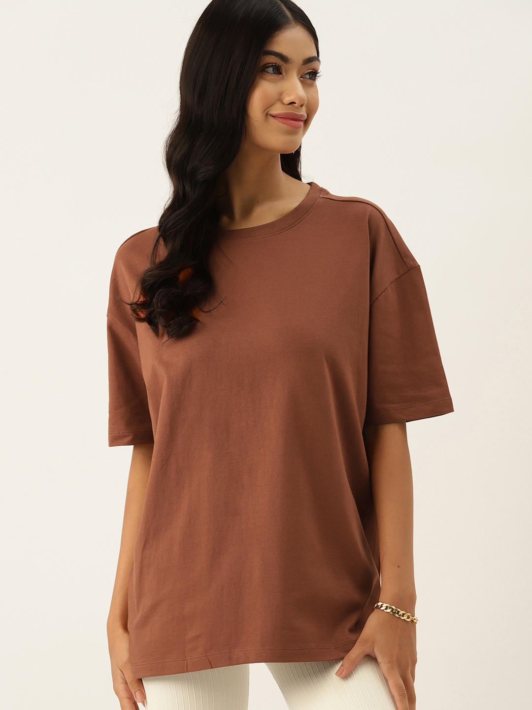 

DressBerry Pure Cotton T-shirt, Brown