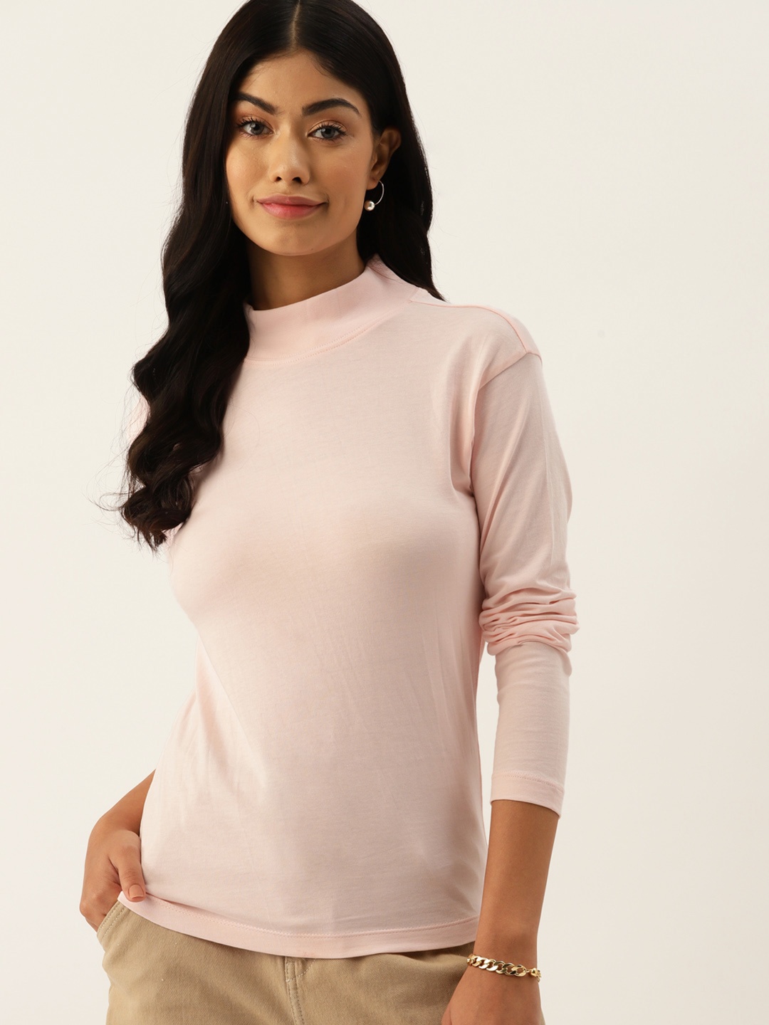 

DressBerry High Neck T-shirt, Pink