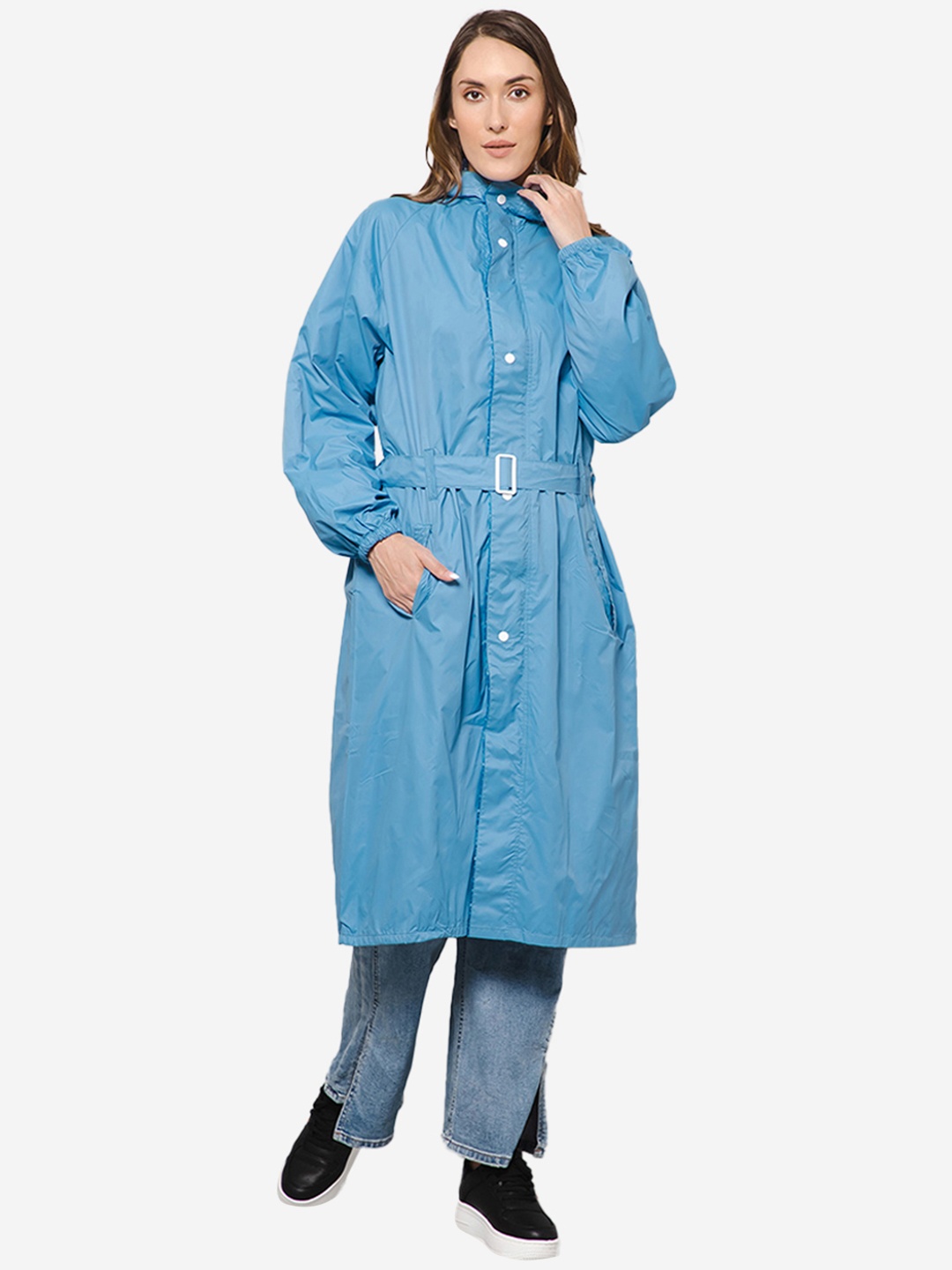

THE CLOWNFISH Aquashield Reversible Waterproof Rain Suit, Blue