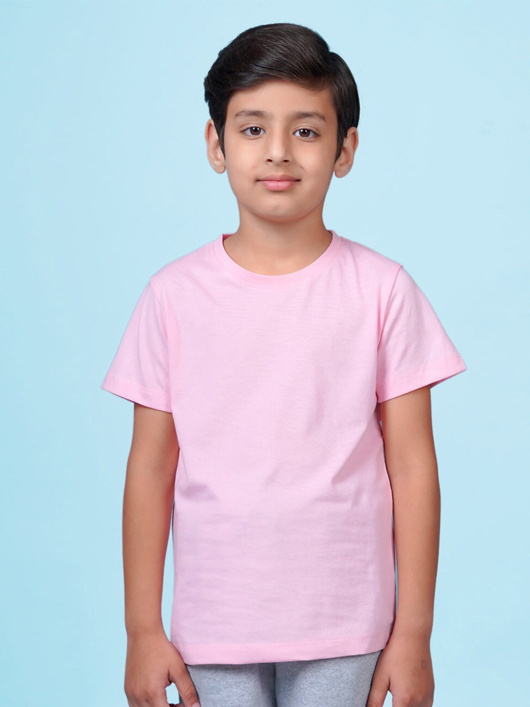 

NUSYL Boys Round Neck T-shirt, Pink