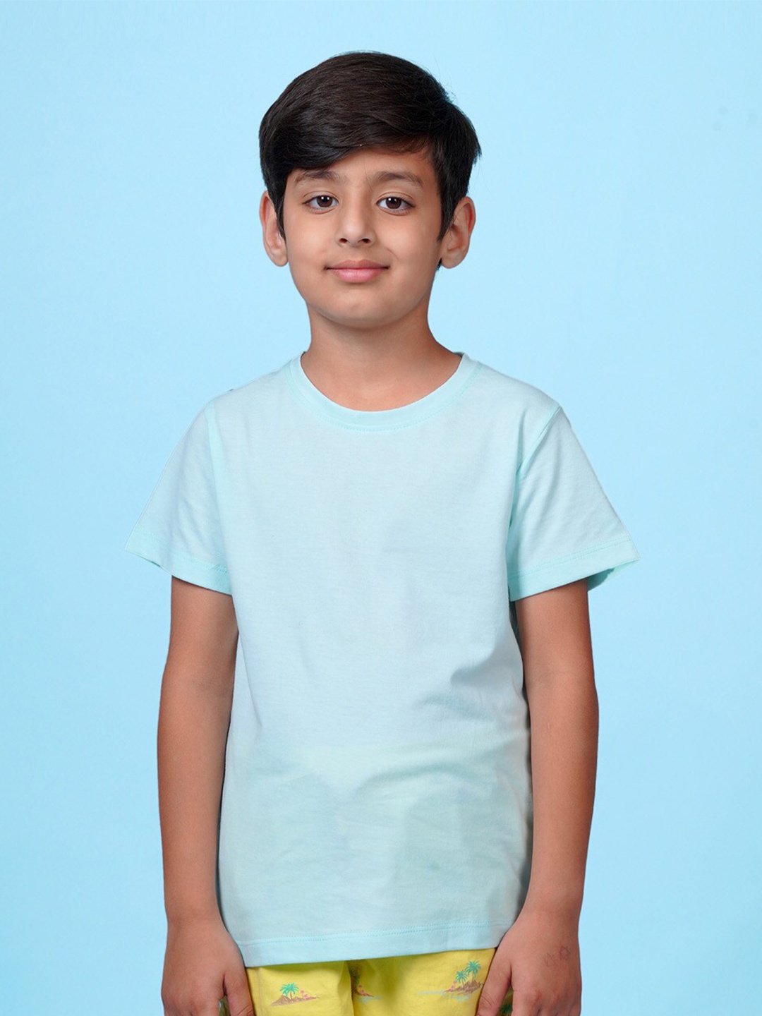 

NUSYL Boys Round Neck T-shirt, Blue