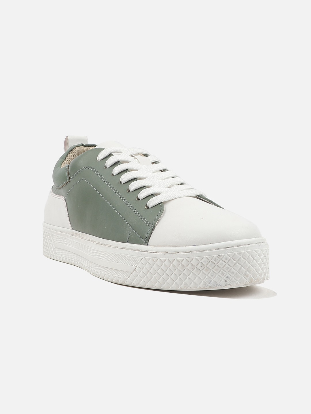 

Carlton London Women Colourblocked Support Insole Lightweight Sneakers, Olive