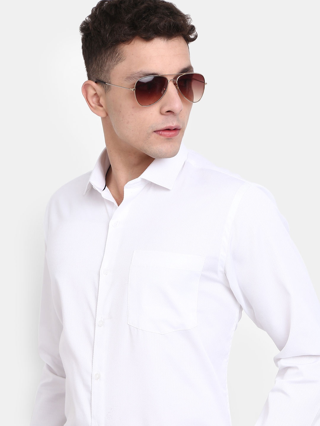 

J White by Vmart Spread Collar Cotton Formal Shirt