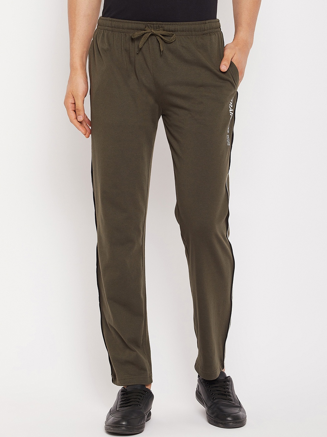 

Duke Men Mid Rise Cotton Track Pant, Olive