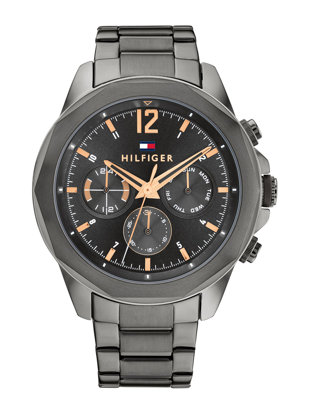 

Tommy Hilfiger Men Dial & Stainless Steel Bracelet Style Straps Analogue Watch TH1792061, Grey