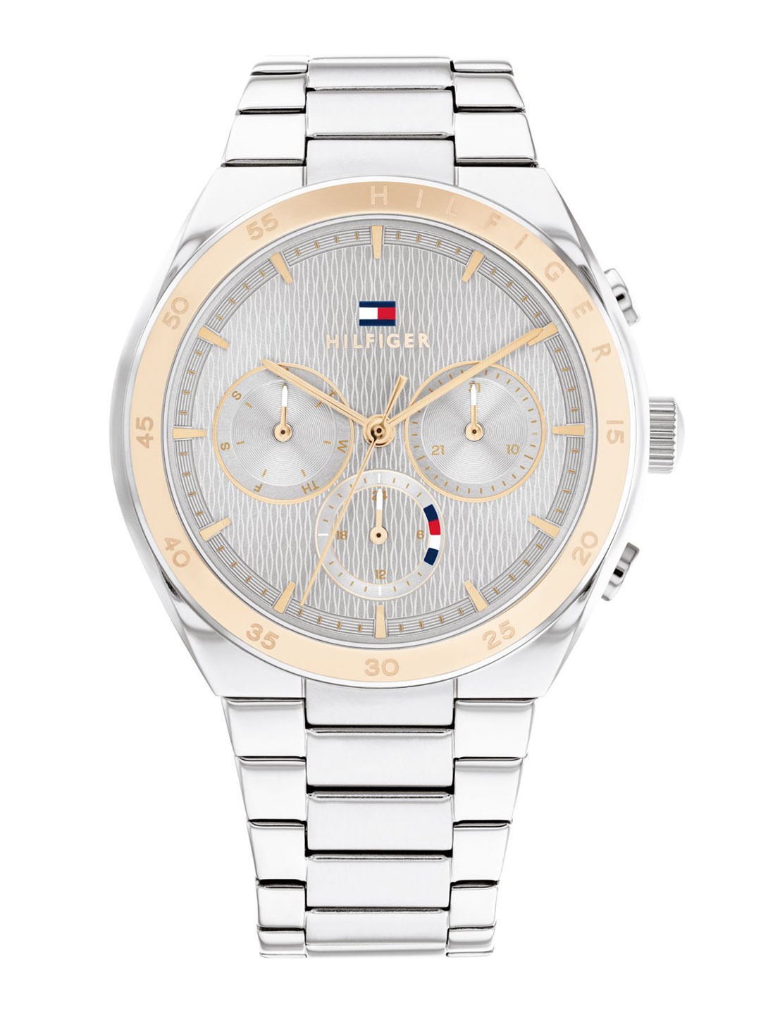 

Tommy Hilfiger Women Dial & Stainless Steel Bracelet Style Straps Analogue Watch TH1782574, Grey
